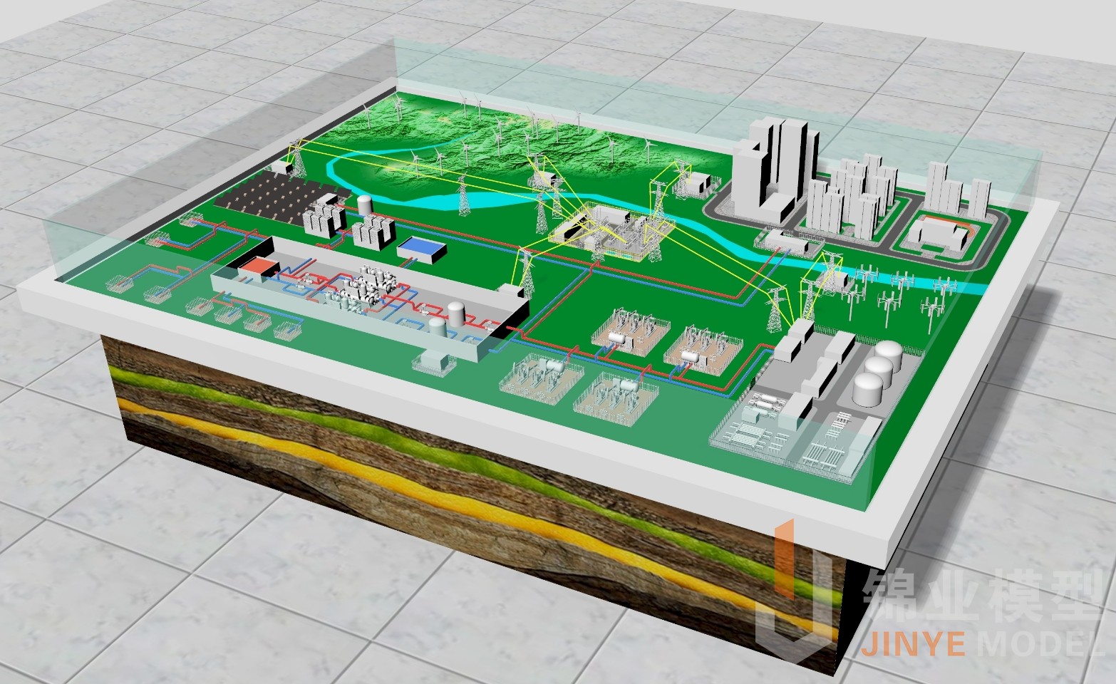 能源分布沙盤模型制作方案